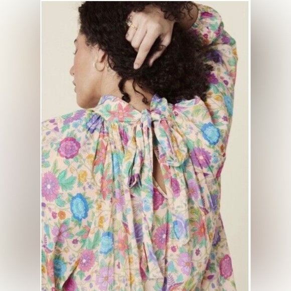 Spell Mossy High Neck Mini Dress Spring Garden - Picture 5 of 12